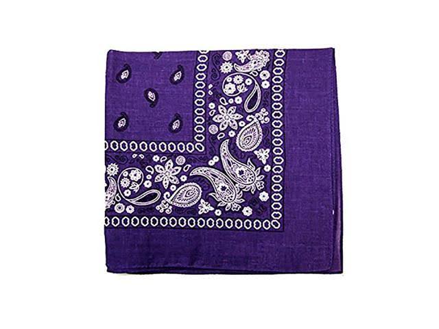 96 Pack 100% Polyester Paisley Bandanas Y50389