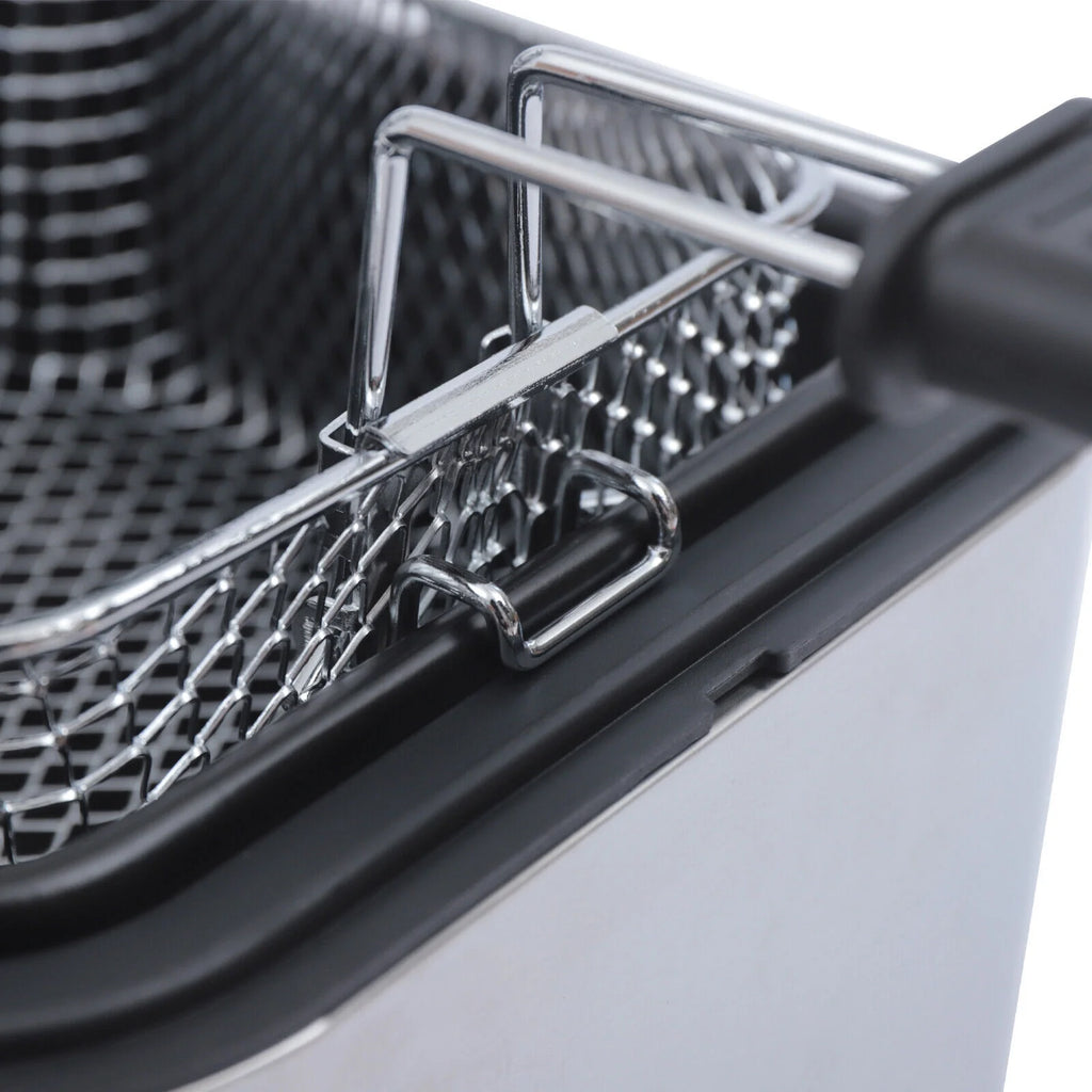 2.5 L Oil Capacity Stainless Steel Mesh Basket Electric Deep Fryer with Temperature Control Y910415