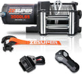 3000 lb 12V DC Electric Winch Steel Cable Waterproof Winch Kits Wireless Remote B6703