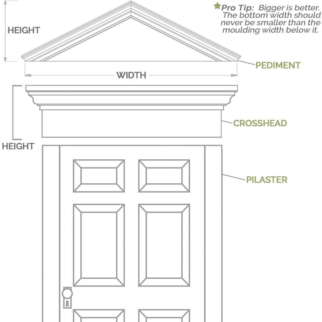 Raised Panel PVC Pilaster with Capital and Base (Pair) Y2312