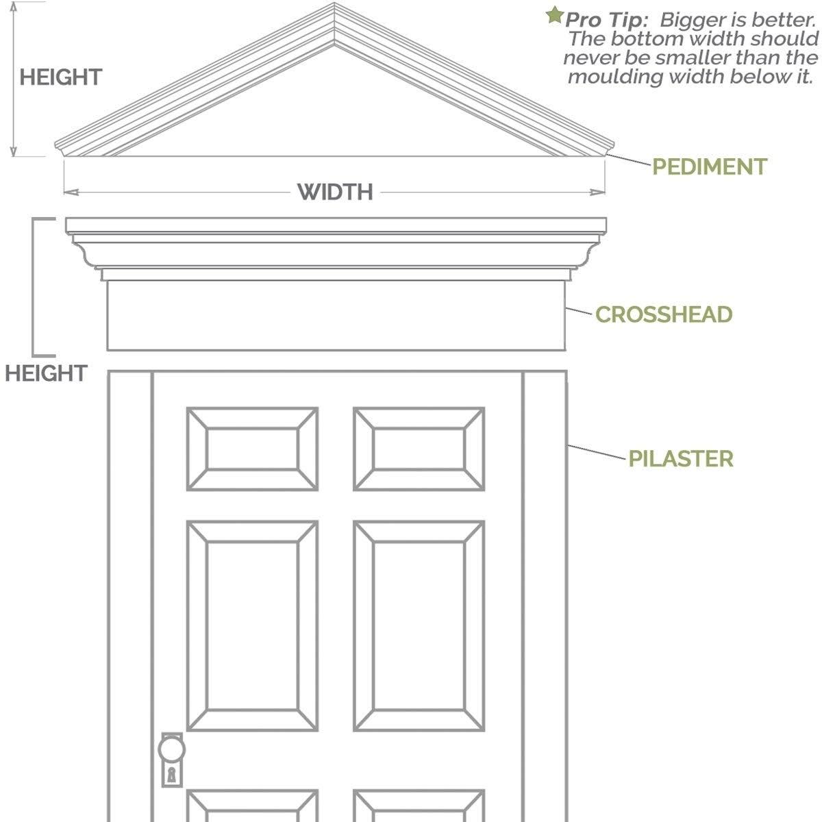 Raised Panel PVC Pilaster with Capital and Base (Pair) Y2312
