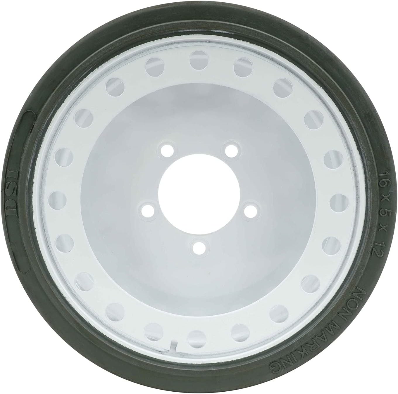 (2 Pack) 16 x 5 x 12 Non-Marking Wheel Assembly P502969