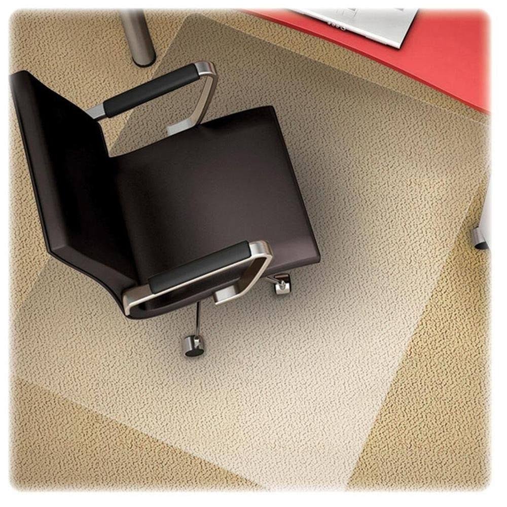 Clear Rectangle Chair Mat for Low Pile Carpet L372