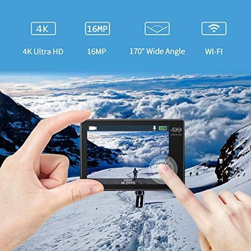 4K 30FPS Waterproof Sports Action Camera with Touch Screen Wifi G349