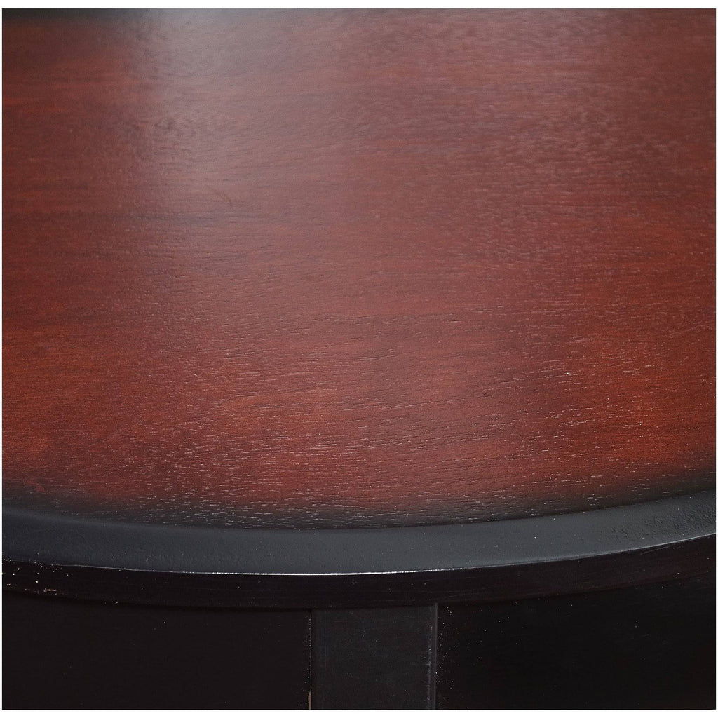 Black Cherry Demi Lune Console Table K460473