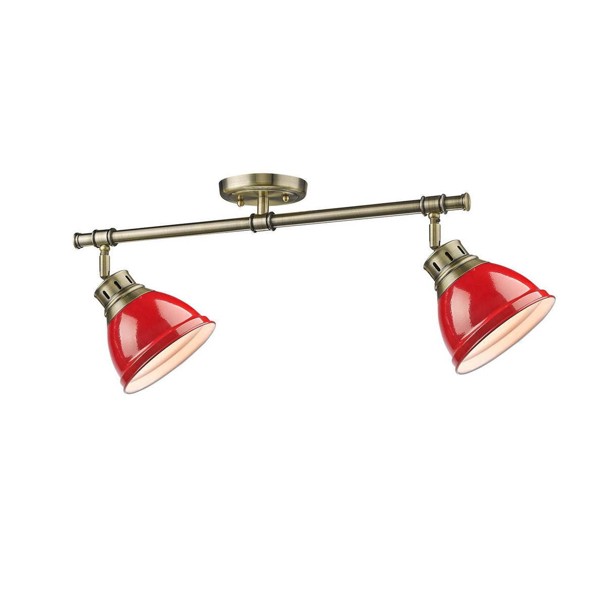Red Semi Flush Track Light B737301