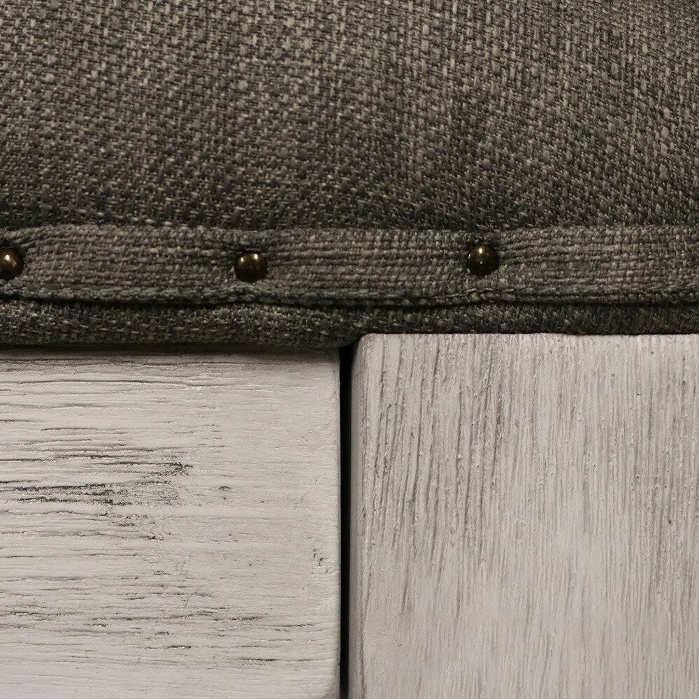 Tufted Textile Shelved Ottoman D91467