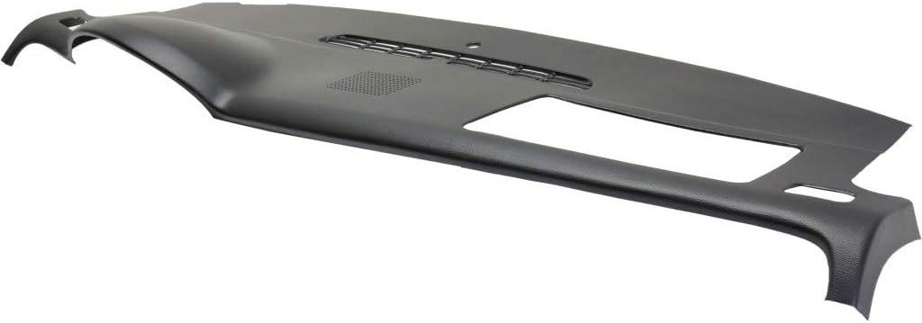 Black 1-Piece Dash Cover with Defroster Grille and Speaker Holes V1443
