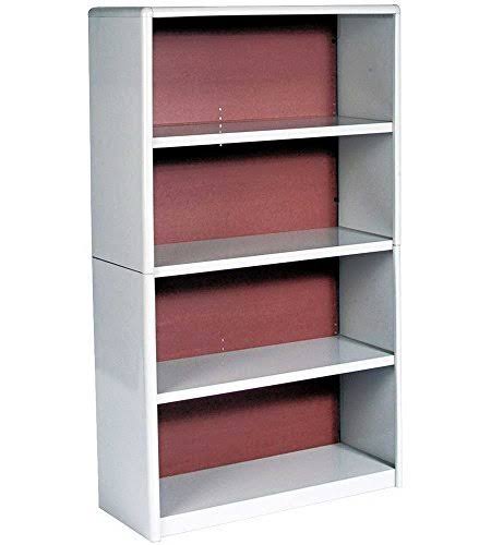 Gray 4-Shelf Bookcase V9460