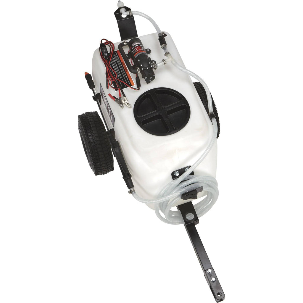 13 Gallons 12 Volt DC Tow-Behind Broadcast Sprayer Y2608