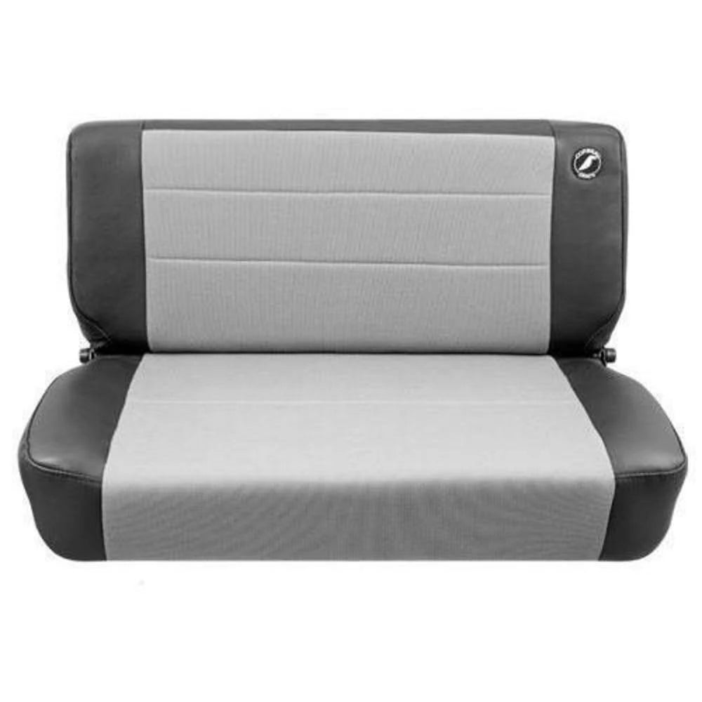 Safari Fold and Tumble Seat Black Vinyl Grey Cloth M8220
